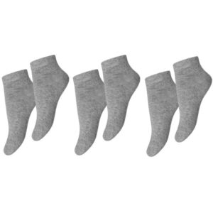 MP 99012 Plain Cotton Footie 491 Grey Mel 3-Pak - Str. 10,5/40-42  10,5/40-42