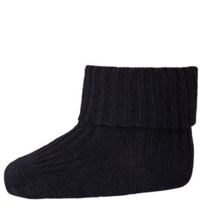 MP 589 Wool Socks Rib 08 Black - Str. 15-16  15-16