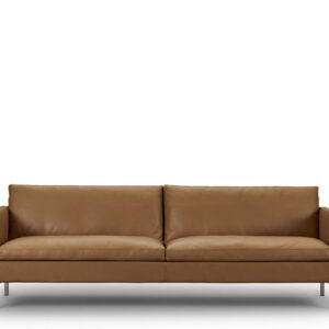 Cognac Læder - L: 240cm