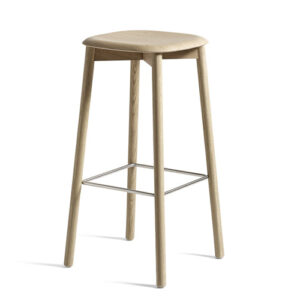 82 Barstol - Eg - Mat Lak - 75cm (BEMÆRK ANVENDES SJÆLDENT!)