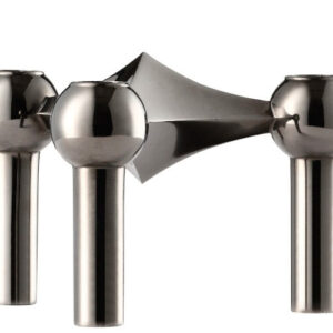 STOFF Nagel Lysestage - Black Chrome